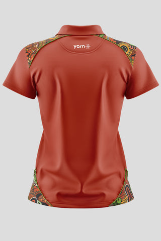 Proud & Deadly NAIDOC 2024 Ochre Red Bamboo (Classic) Polo Shirt
