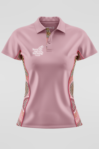 Eternal Flame NAIDOC 2024 Rose Bamboo (Simpson) Polo Shirt
