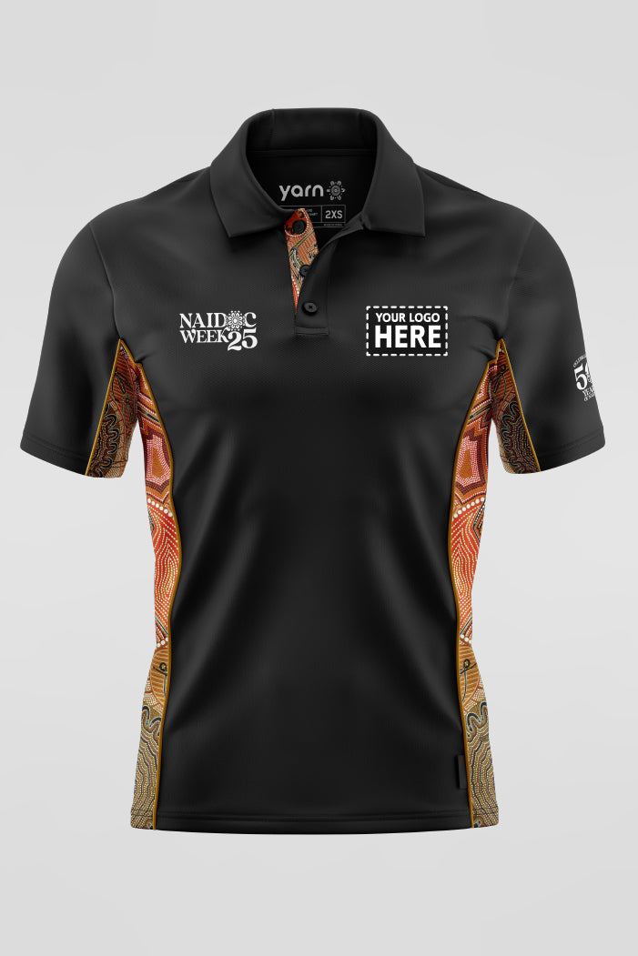 Leaving Footprints NAIDOC 2025 Bamboo (Simpson) Unisex Polo Shirt
