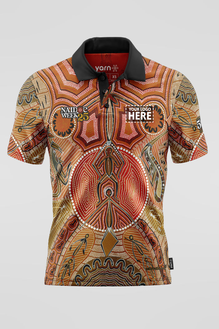 Leaving Footprints NAIDOC 2025 Unisex Polo Shirt