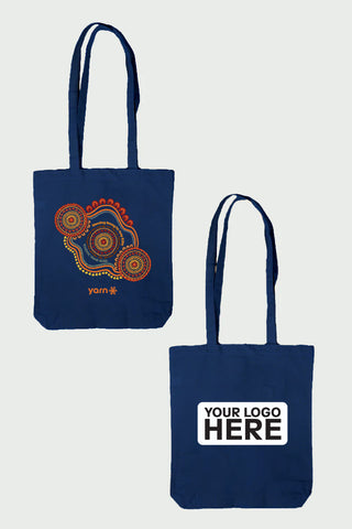 Standing Strong NAIDOC 2026 Dark Blue Long Handle Cotton Tote Bag