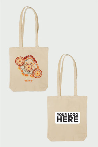Standing Strong NAIDOC 2026 Khaki Long Handle Cotton Tote Bag