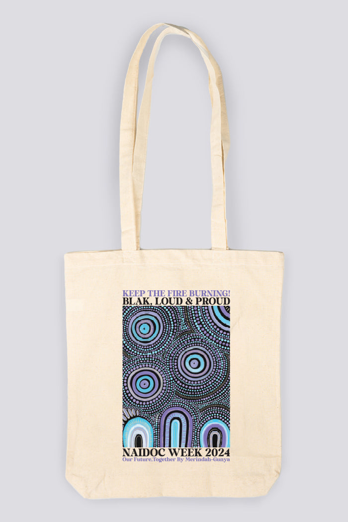 Our Future, Together Natural Long Handle Cotton Tote Bag